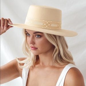 LACK OF COLOR Sierra Ivory Wool Wide-Brimmed Hat